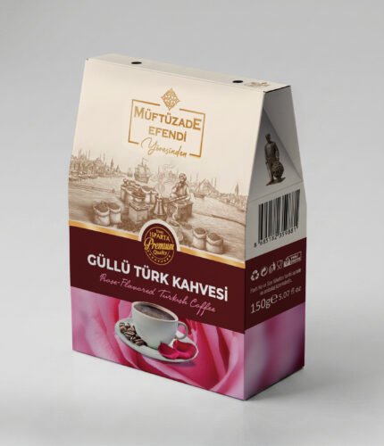 MÜFTÜZADE EFENDİ GÜLLÜ TÜRK KAHVESİ KUTU 150 G